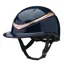 Charles Owen Halo Gloss Navy and Rose Gold